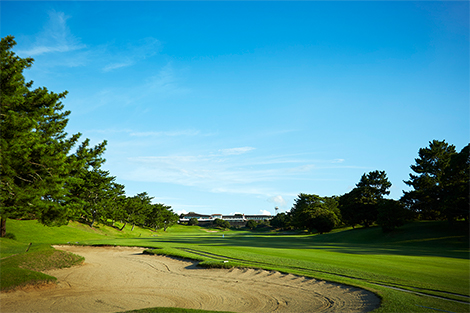 太平洋を望む、一の宮カントリー俱楽部